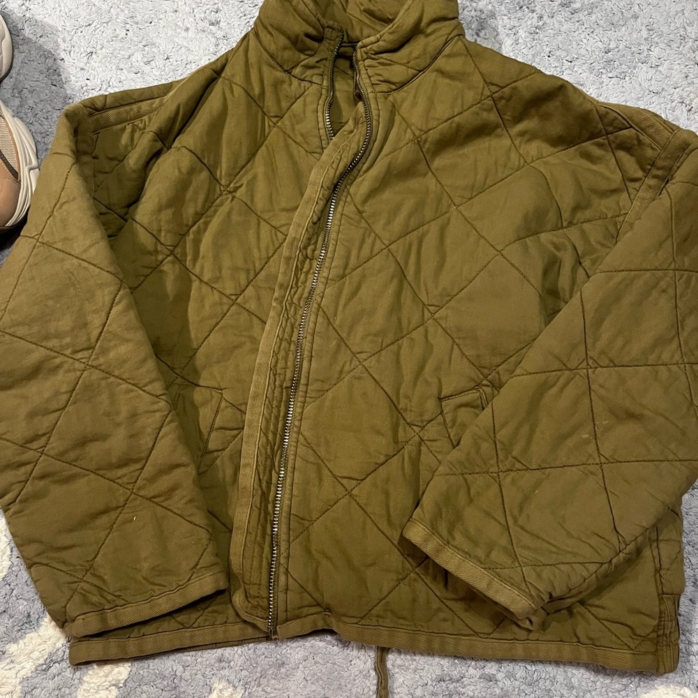 Olive Quilted womens Jacket